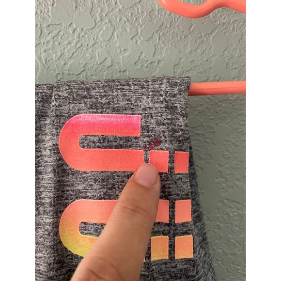 Justice Girls leggings size 10 Gray Rainbow - Picture 2 of 4